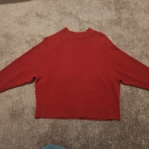 Prologue Deep Red Knit Top